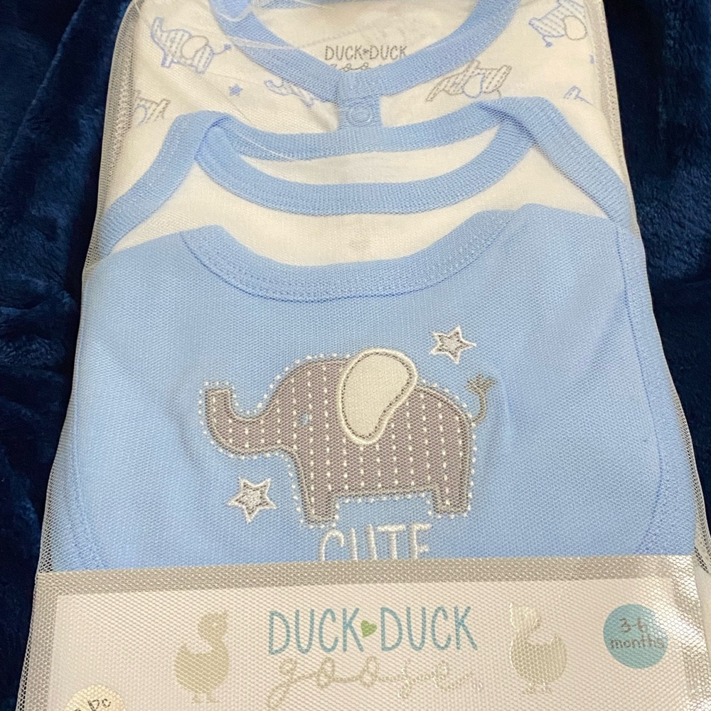 Duck Duck Goose Blue Elephant Baby Set - Picture 6 of 9